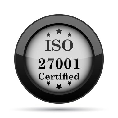 ISO 27001 simgesi. Beyaz arka plan üzerinde Internet düğmesi