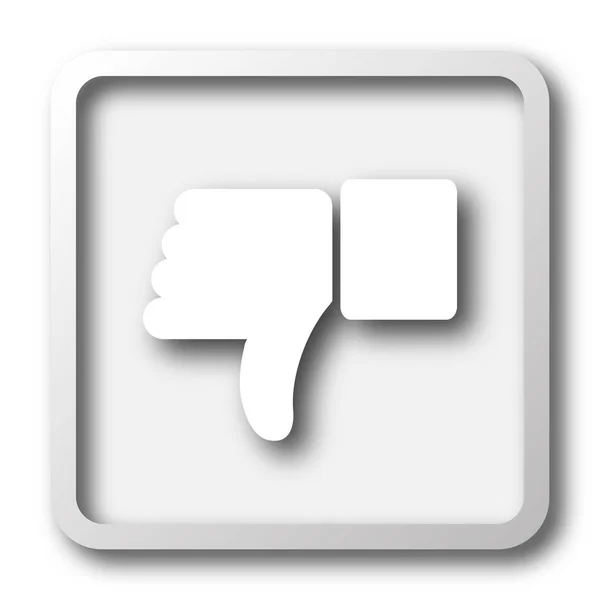 Thumb Icon Internet Button White Background — Stock Photo, Image