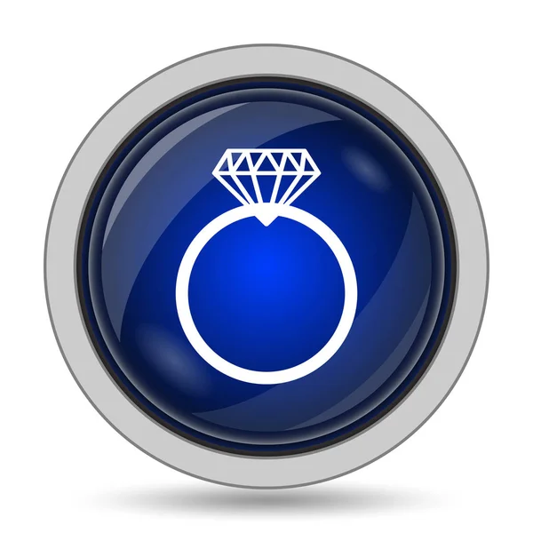 Diamanten ring icoon — Stockfoto