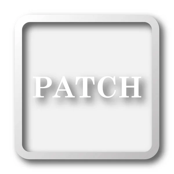 Patch Pictogram Internet Knop Witte Achtergrond — Stockfoto