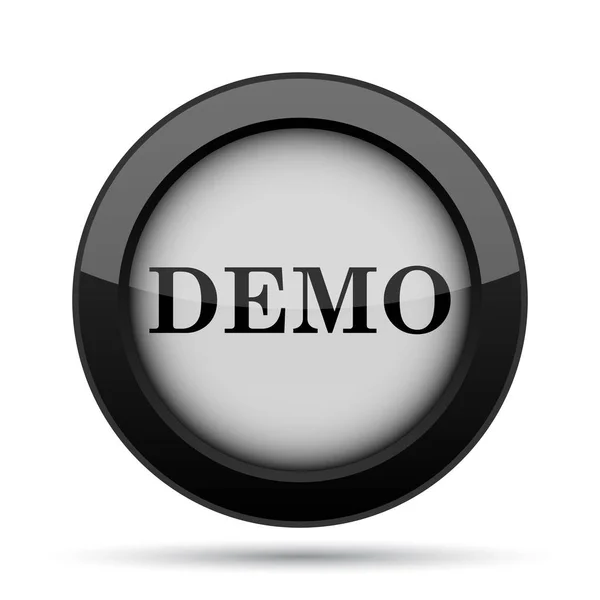 Demo Icon Internet Button White Background — Stock Photo, Image