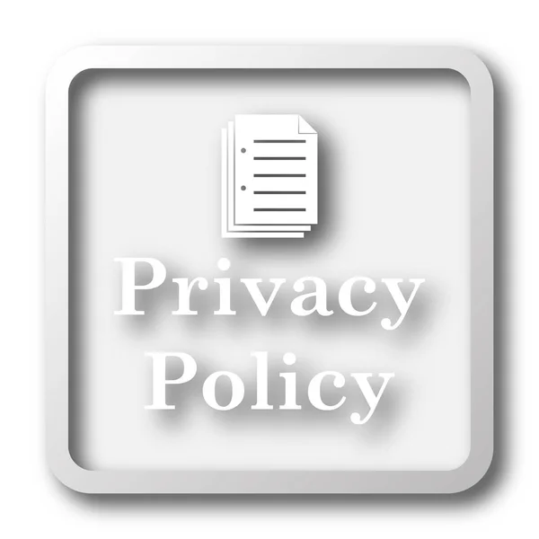 Datenschutz Symbol Internet Taste Auf Weißem Hintergrund — Stockfoto