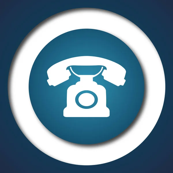 Telefon Symbol Internet Taste Auf Weißem Hintergrund — Stockfoto