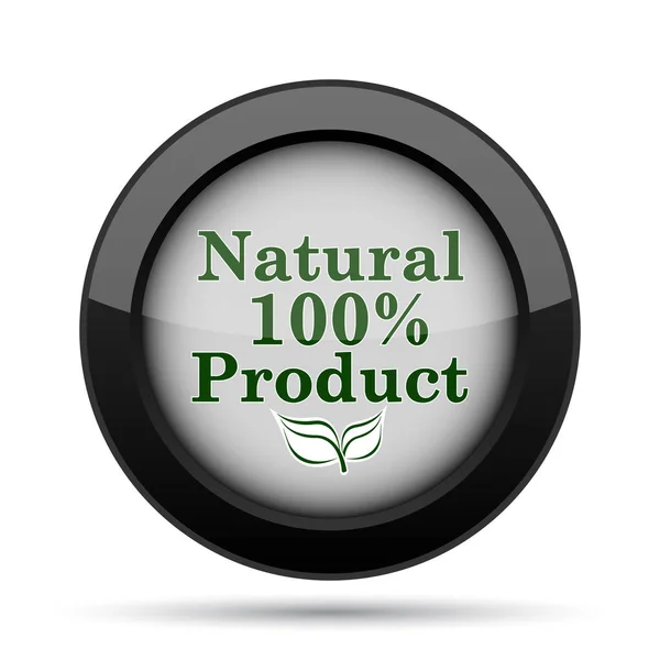 100 por cento ícone do produto natural — Fotografia de Stock