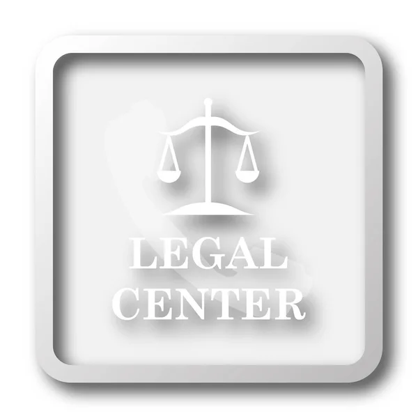 Legal center icon. Internet button on white background