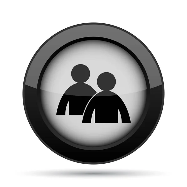 Mentoring Icon Internet Button White Background — Stock Photo, Image