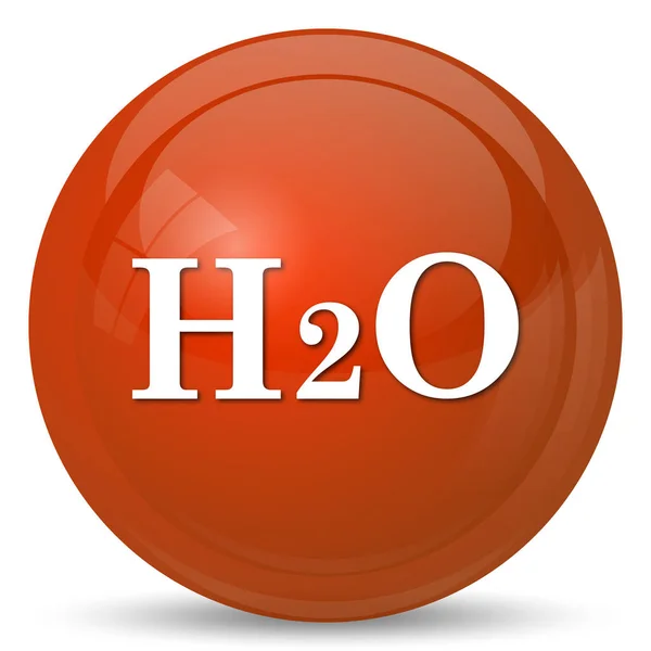 Ikon H2O Tombol Internet Pada Latar Belakang Putih — Stok Foto