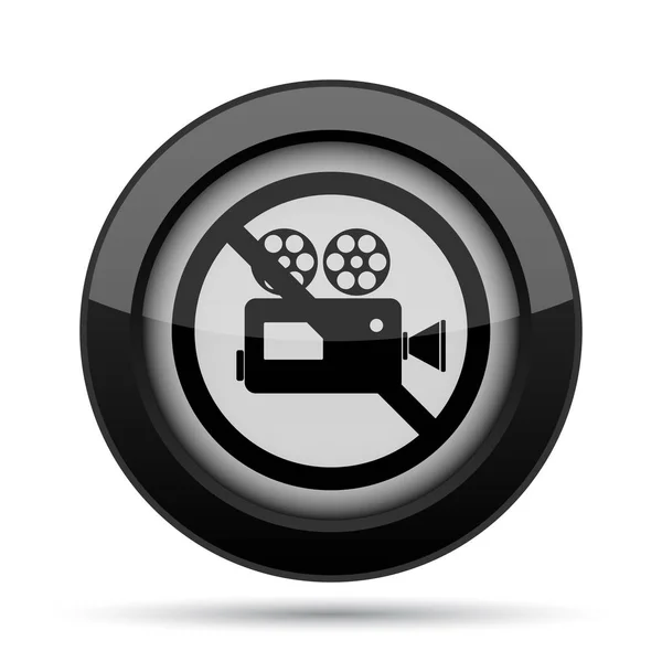 Verboden video camera-icoontje — Stockfoto