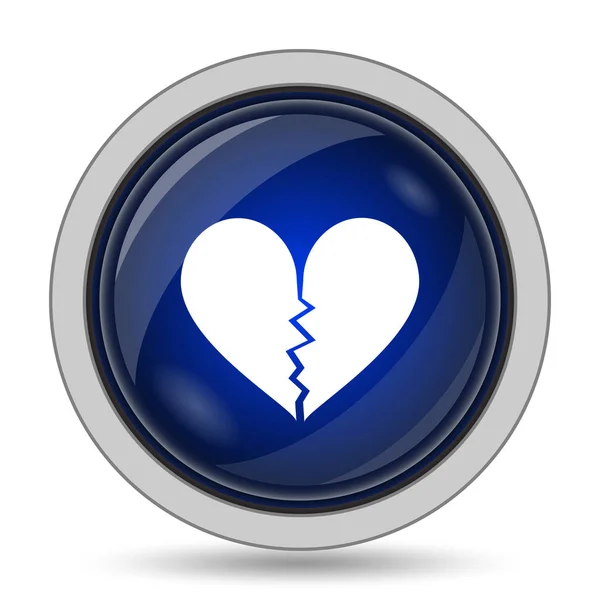 Broken heart icon — Stock Photo, Image