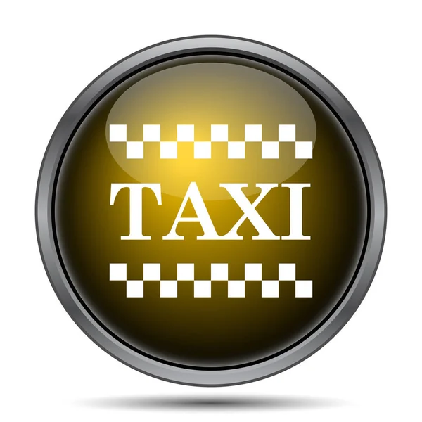 Taxi Icon Internet Button White Background — Stock Photo, Image