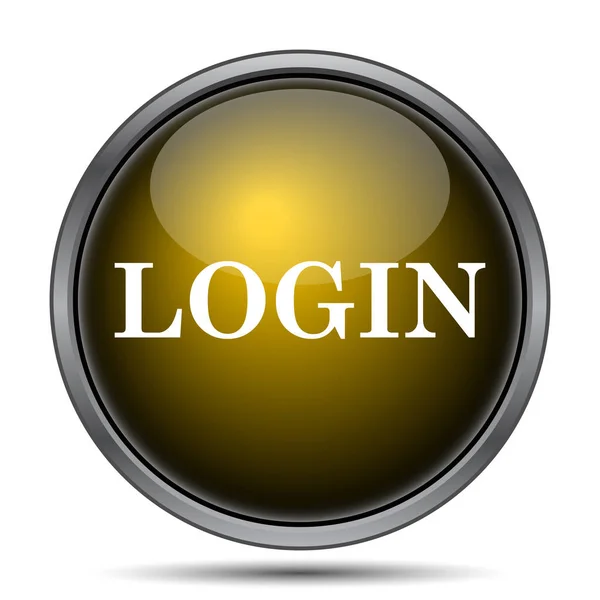 Login Symbol Internet Taste Auf Weißem Hintergrund — Stockfoto