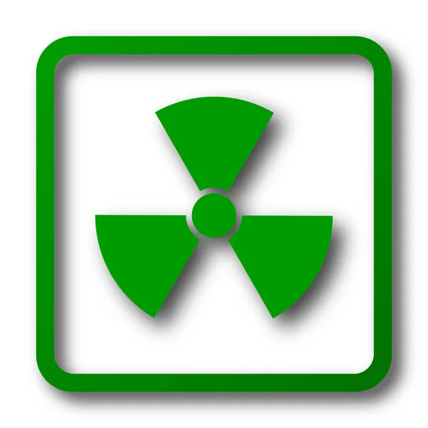 放射線のアイコン 白い背景の上のインター ネット ボタン — ストック写真