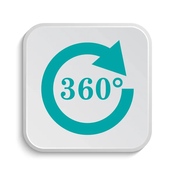 Yeniden Yükle 360 Simgesi Beyaz Arka Plan Üzerinde Internet Düğmesi — Stok fotoğraf