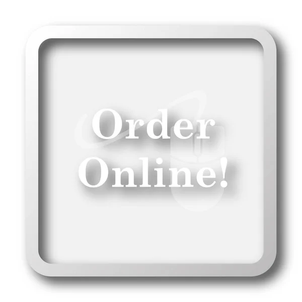 Order online icon. Internet button on white background