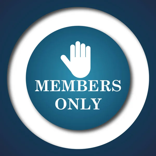 Members only icon — Stock Photo, Image