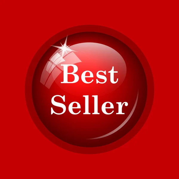 Bestseller Ikone Internet Taste Auf Rotem Hintergrund — Stockfoto