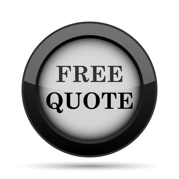 Free Quote Icon Internet Button White Background — Stock Photo, Image