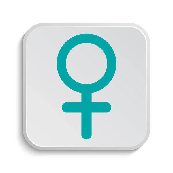 Female Sign Icon Internet Button White Background — Stock Photo, Image