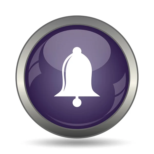 Bell Icon Internet Button White Background — Stock Photo, Image