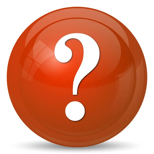 Question Mark Icon Internet Button White Background — Stock Photo, Image