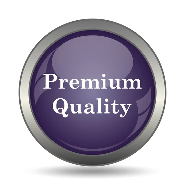 Icono Calidad Premium Botón Internet Sobre Fondo Blanco —  Fotos de Stock