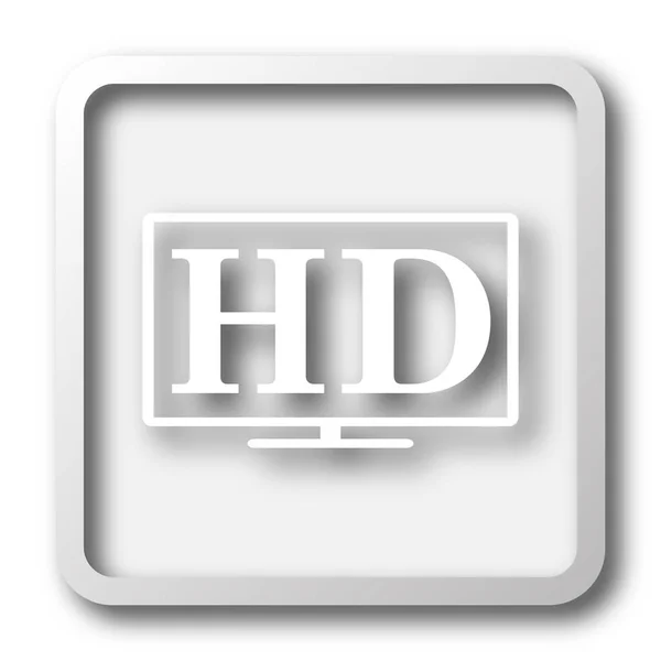 Ikony Telewizora Przycisk Internet Białym Tle — Zdjęcie stockowe