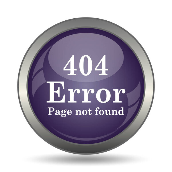 404 error icon. Internet button on white background