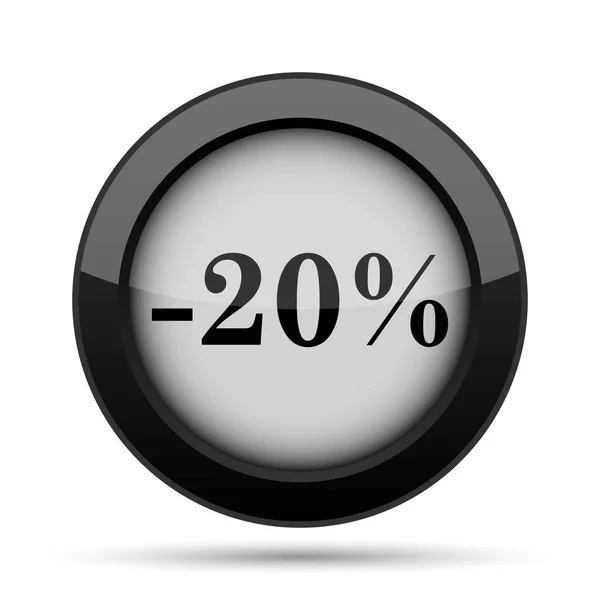 20 percentenkorting pictogram — Stockfoto