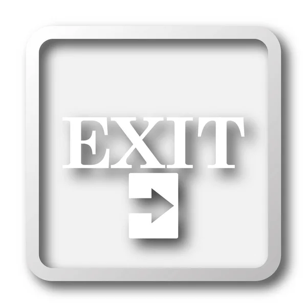 Exit 아이콘입니다 배경에서 인터넷 — 스톡 사진