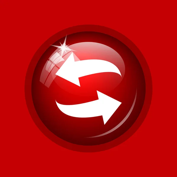 Swap Symbol Internet Taste Auf Rotem Hintergrund — Stockfoto