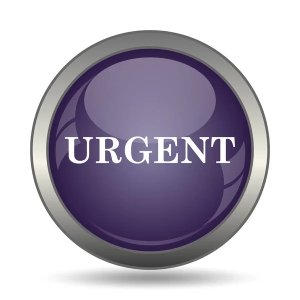 Urgent Icon Internet Button White Background — Stock Photo, Image