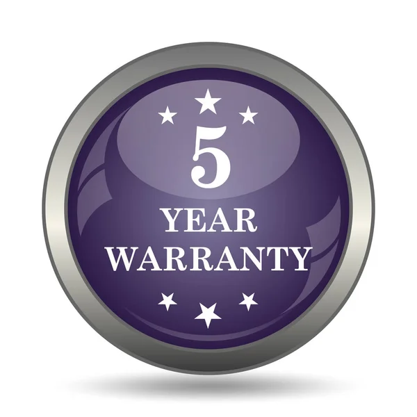 5 year warranty icon — Stock Photo, Image