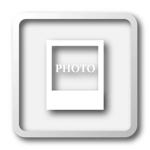 Fotopictogram Internet Knop Witte Achtergrond — Stockfoto