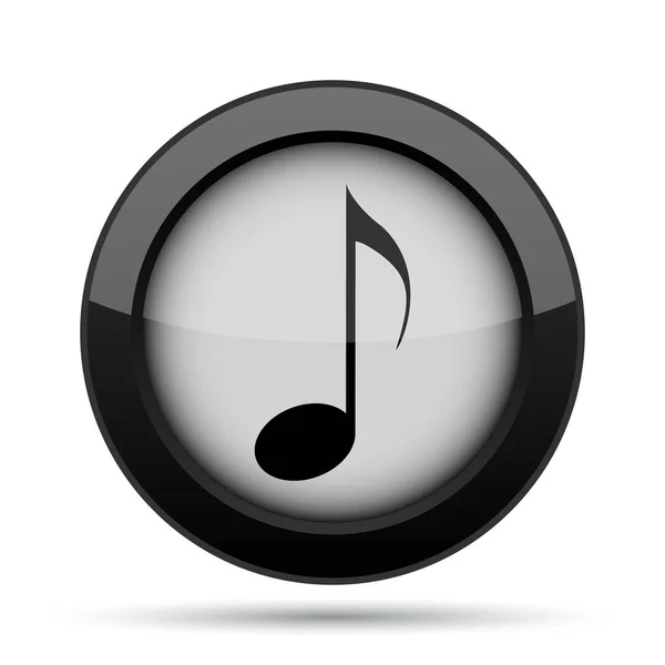 Musical Note Icon Internet Button White Background — Stock Photo, Image