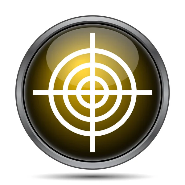 Target Icon Internet Button White Background — Stock Photo, Image