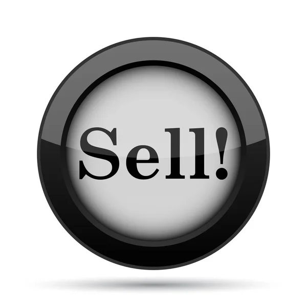 Продавать Иконку Кнопка Интернет Белом Фоне — стоковое фото