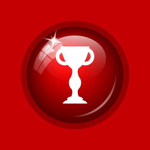 Winners Cup Icon Internet Button Red Background — Stock Photo, Image