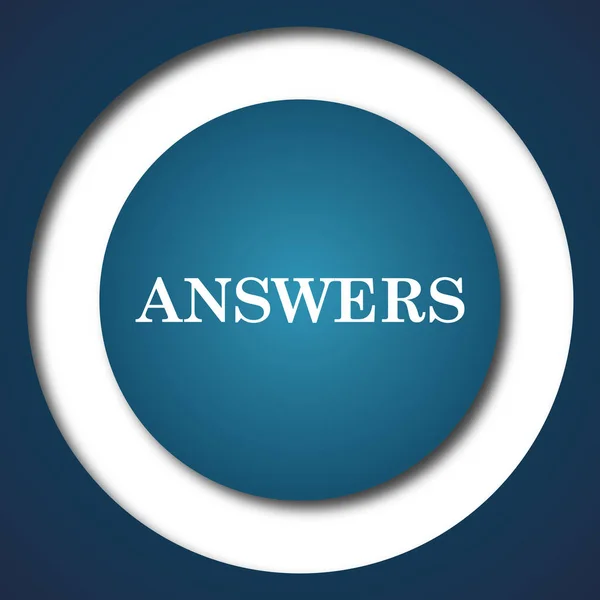 Answers icon — Stock Photo, Image