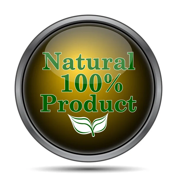 100 procent natuurlijke product icoon — Stockfoto