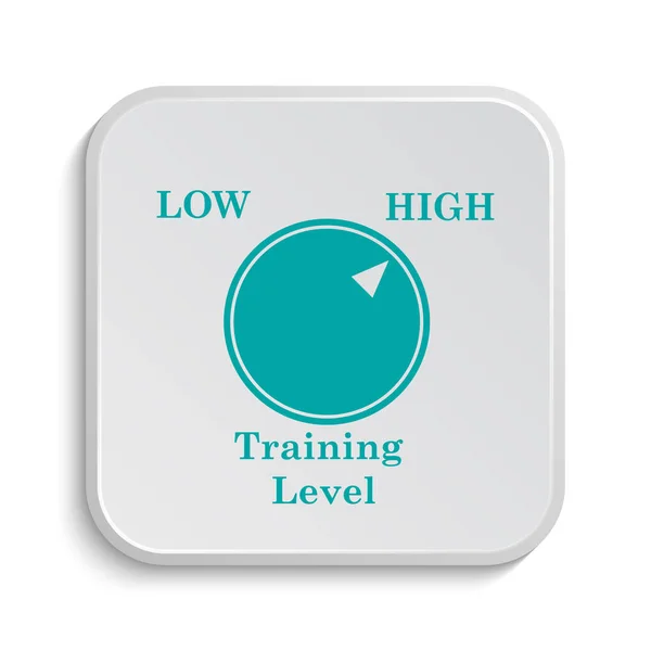 Training Level Icon Internet Button White Background — Stock Photo, Image