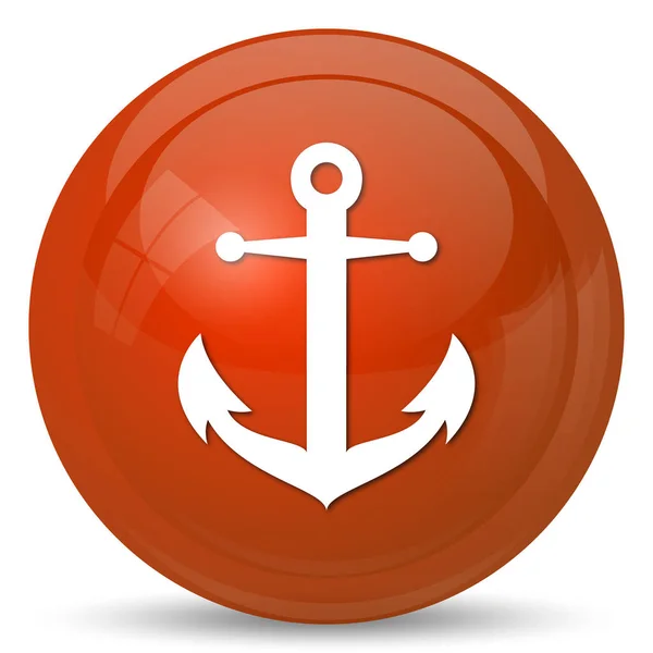 Anchor Icon Internet Button White Background — Stock Photo, Image