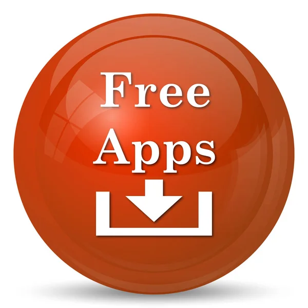 Free apps icon. Internet button on white background