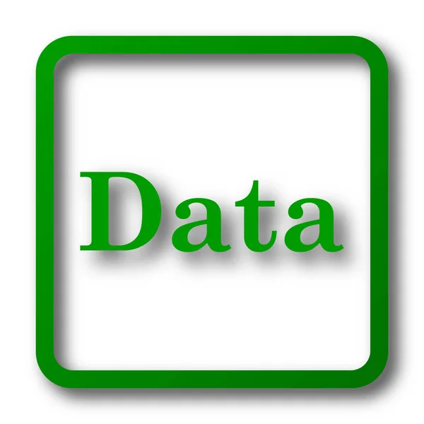 Datensymbol Internet Taste Auf Weißem Hintergrund — Stockfoto