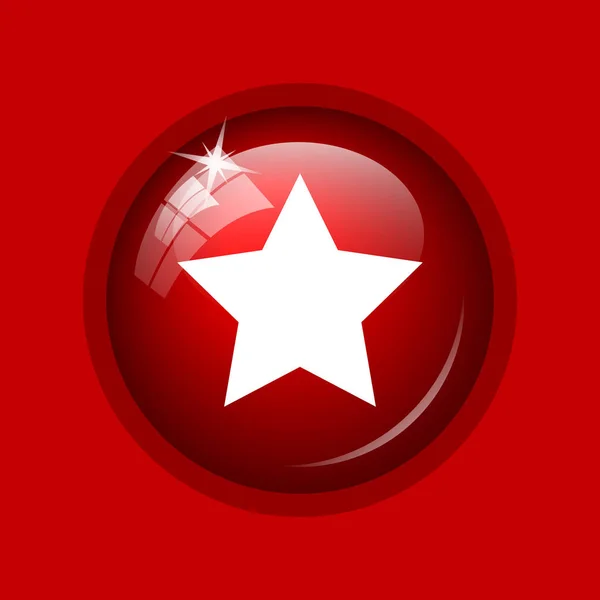 Favorite Icon Internet Button Red Background — Stock Photo, Image