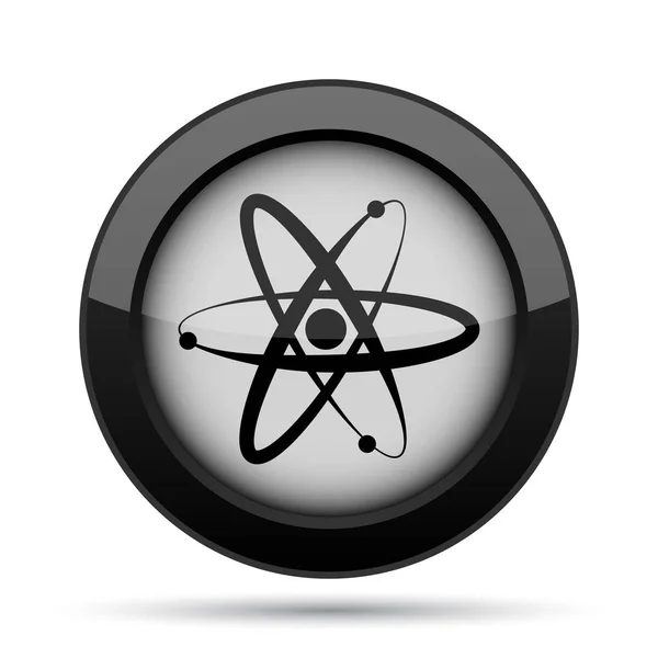 Het Pictogram Van Atomen Internet Knop Witte Achtergrond — Stockfoto