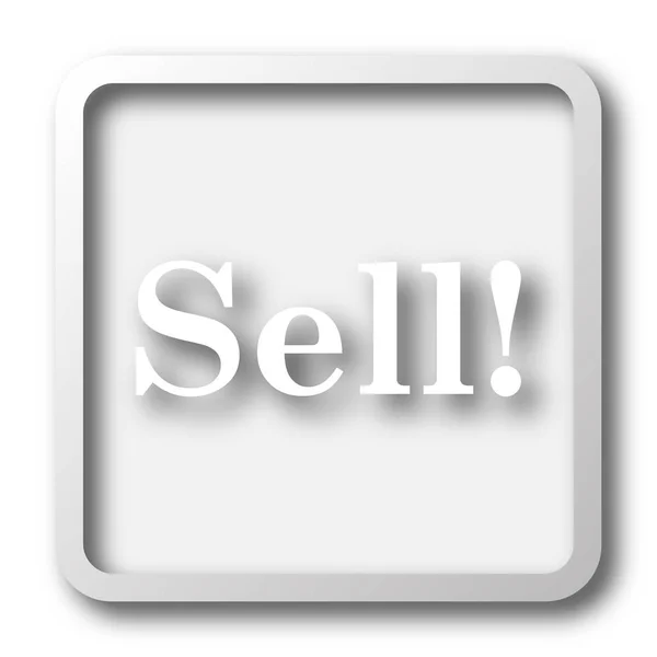 Sprzedaj Ikona Przycisk Internet Białym Tle — Zdjęcie stockowe