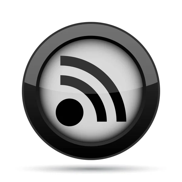 Rss Sign Icon Internet Button White Background — Stock Photo, Image