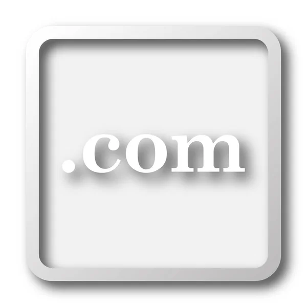Икона Ком Кнопка Интернет Белом Фоне — стоковое фото