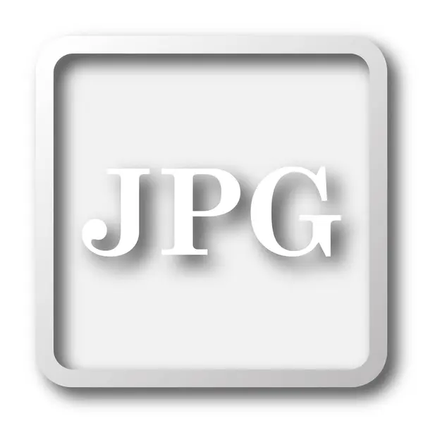Иконка Jpg Кнопка Интернет Белом Фоне — стоковое фото