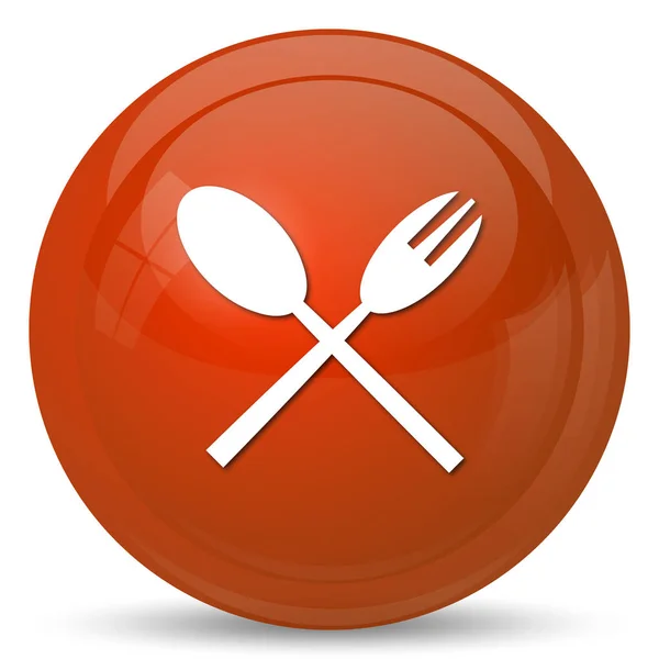 Fork and spoon icon — Stock Photo, Image